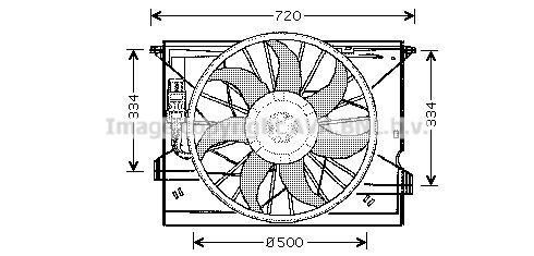 AVA QUALITY COOLING Вентилятор, охлаждение двигателя MS7508